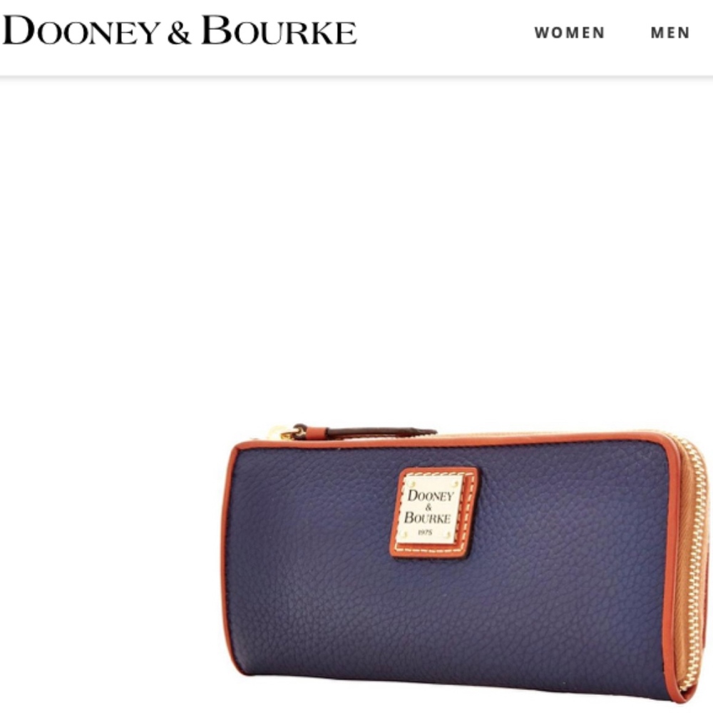 Dooney & Burke Pebble Grain Zip Clutch NWOT